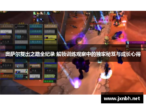 奥萨尔复出之路全纪录 解锁训练观察中的独家秘笈与成长心得